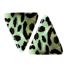 16- Khéops triangle à 2 trous, Léopard Menthe