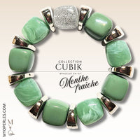 Kit bracelet  - Collection Cubik - Menthe fraîche