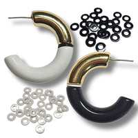 8MM - Rondelles blanches, en acrylique Réf AP36
