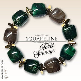 Kit bracelet  - Collection SquareLine - Forêt sauvage