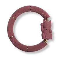 Bracelet Chat chanceux Neko, Rose Ancien
