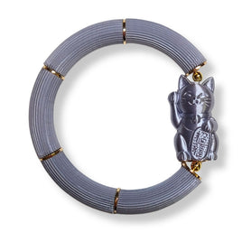 Bracelet Chat chanceux Neko, Gris Clair