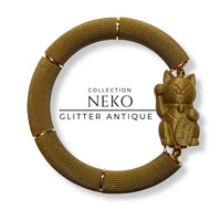 11- Chat chanceux Neko, Glitter Antique