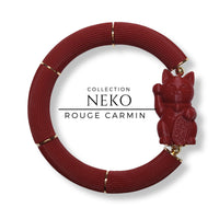 2- Chat chanceux Neko, Rouge Carmin