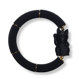 Bracelet Chat chanceux Neko, Noir