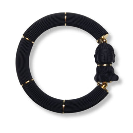 Bracelet Bouddha, Noir
