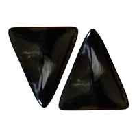 11- Khéops triangle à 2 trous, Noir marbré