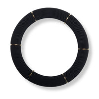 Bracelet Cannelé monocolore, Noir