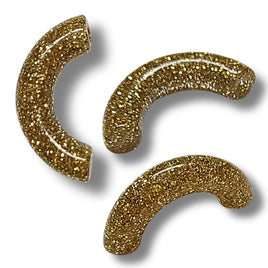 15 - Tubes courbes pour créoles C, Glitter doré