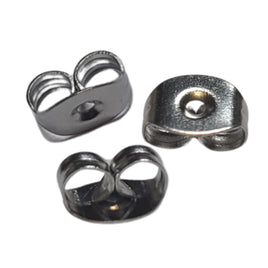 Poussoirs papillons pour clous boucles d'oreilles  - Argent