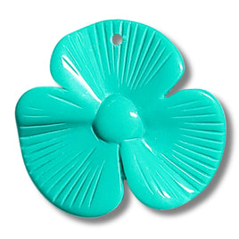 22- Pendentif fleurs 3 pétales, Trèfle Pacific