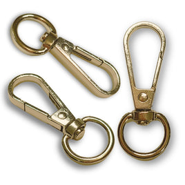 Mousqueton de porte-clés, Doré