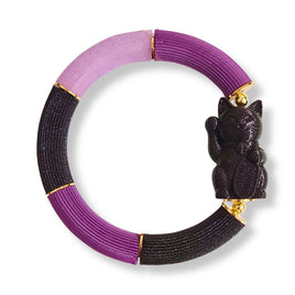 Bracelet Chat chanceux Neko, Purple