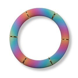 Bracelet Cannelé monocolore, Rainbow Dégradé