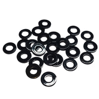 8MM - Rondelles noires, en acrylique Réf AP37