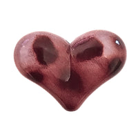 29 - Cœur en acrylique, Léopard rose