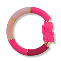 Bracelet Chat chanceux Neko, Rose Bonbon