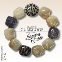 Kit bracelet  - Collection Cubiscoop - Léopard Sablé