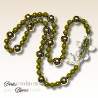61- Boules en verre 10mm, Gris foncé