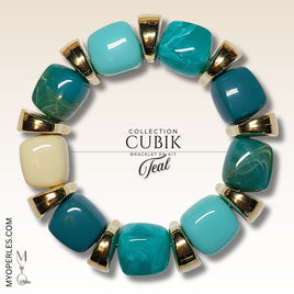 Kit bracelet  - Collection Cubik - Teal