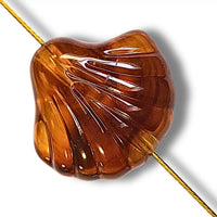18 - Perle coquillage, Caramel marbré