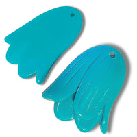 11- Pendentif tulipe, Turquoise