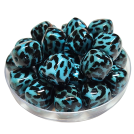 82- Ice Cube Glaçon, Léopard Turquoise