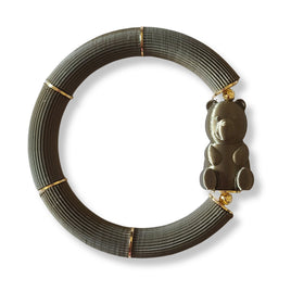 Bracelet ourson Teddy, Vert Bronze