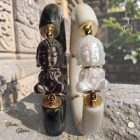 1 - Bouddha, Blanc Cassé satin